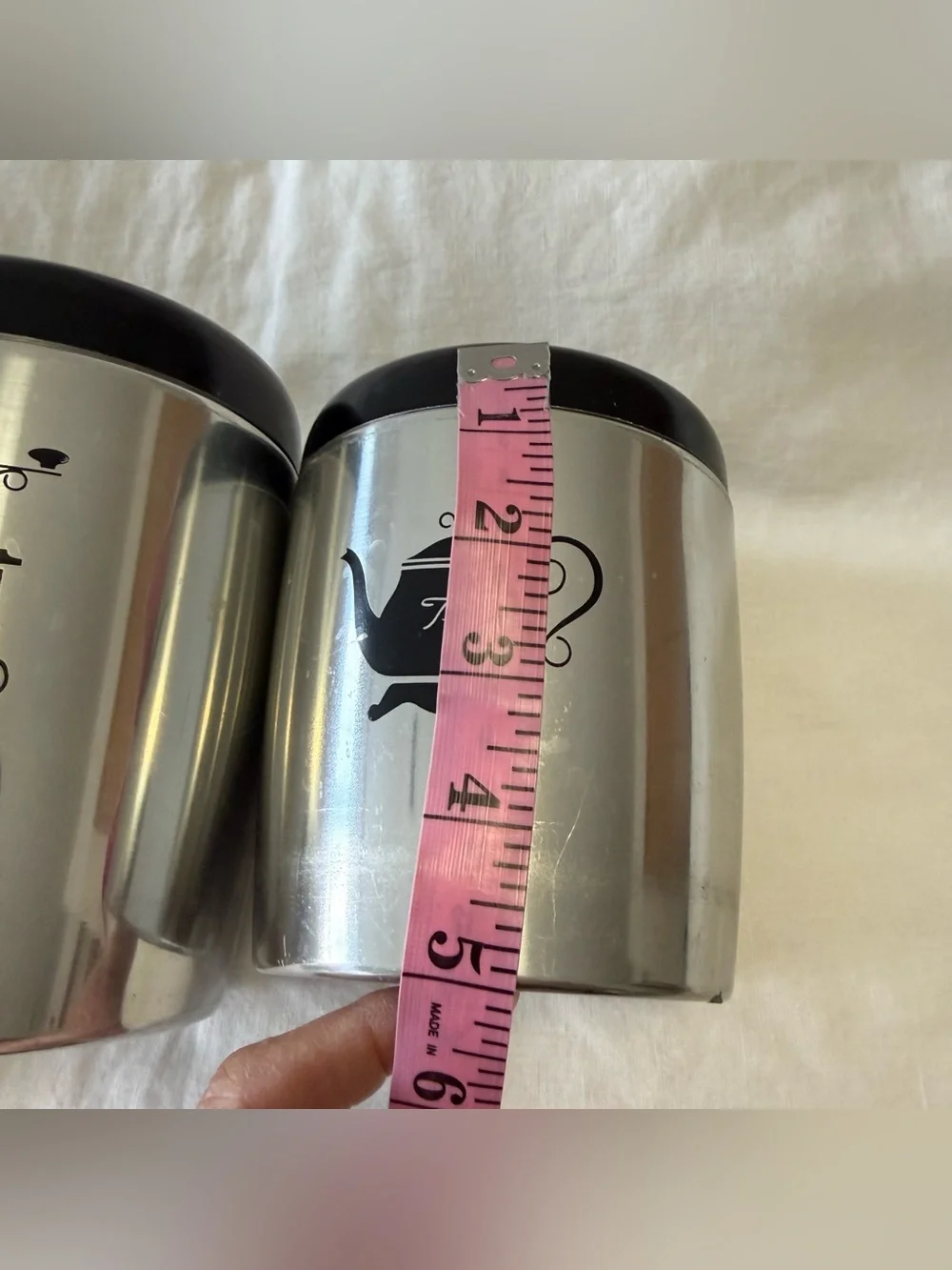 West Bend | Vintage 4 Piece Brushed Silver Aluminum Nesting Canister Set W/Lids